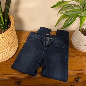 Just Black dark wash high rise skinny jeans